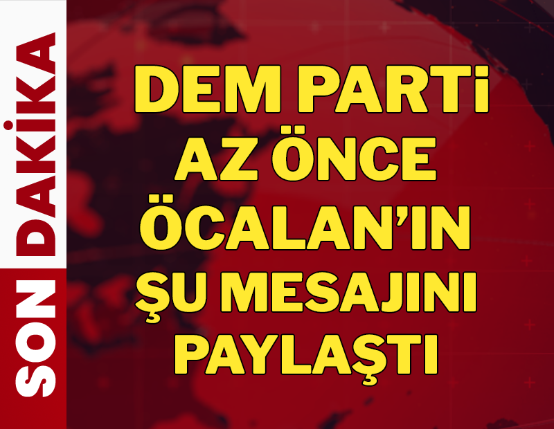 Öcalan az önce Suriye için açıklama yaptı! 'Süreci baltalama girişimidir'