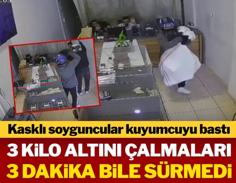 Hatay'da silahlı kuyumcu soygunu: 3 dakikada 3 kilo altınla kaçtılar