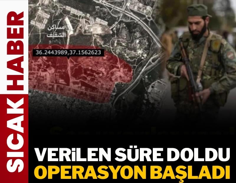 Halep'te operasyon başladı! Verilen süre doldu