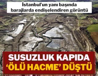 Tekirdağ'da endişelendiren görüntü! Baraj 'ölü hacme' düştü