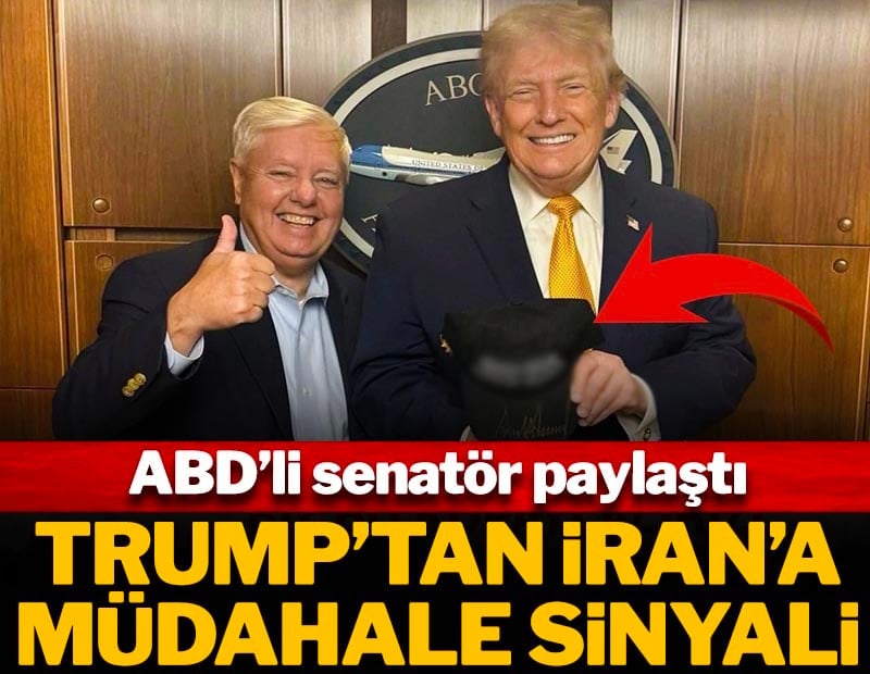 ABD'li senatör paylaştı: Trump İran şapkasıyla poz verdi