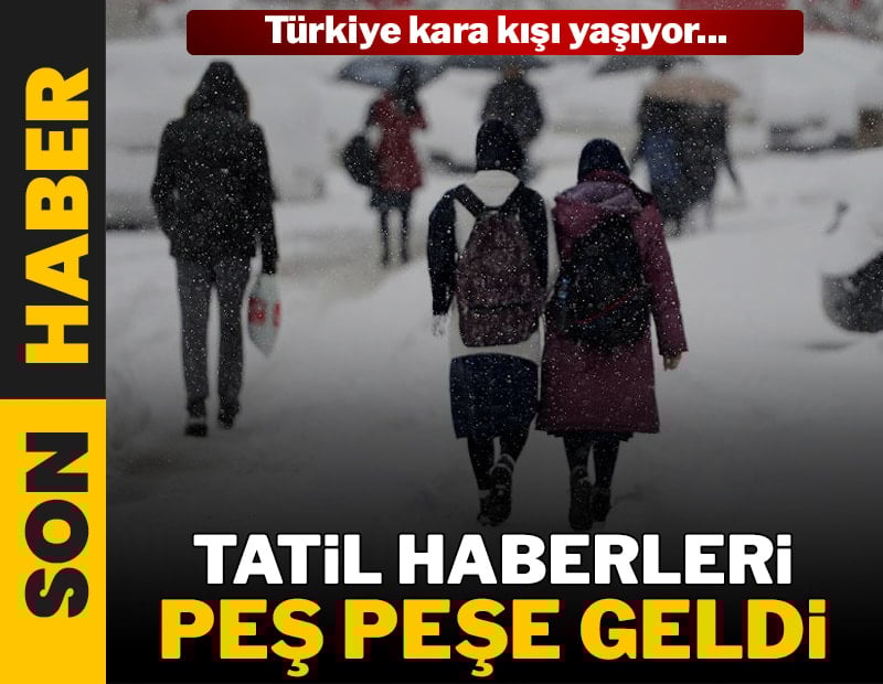 Kar etkisini artırdı, tatil haberleri peş peşe geldi