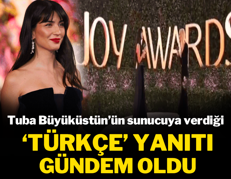 Tuba Büyüküstün'ün sunucuya verdiği 'Türkçe' yanıtı gündem oldu