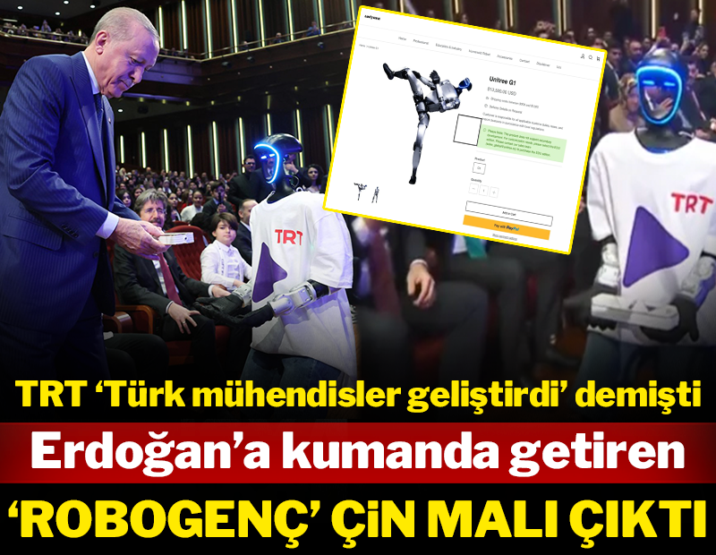 TRT 'Türk mühendisler geliştirdi' demişti: 'Robogenç' Çin malı çıktı