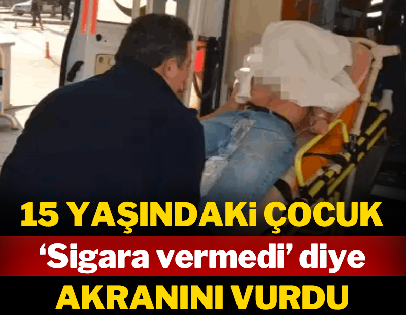 15 yaşındaki çocuk 'sigara vermedi' diye akranını vurdu