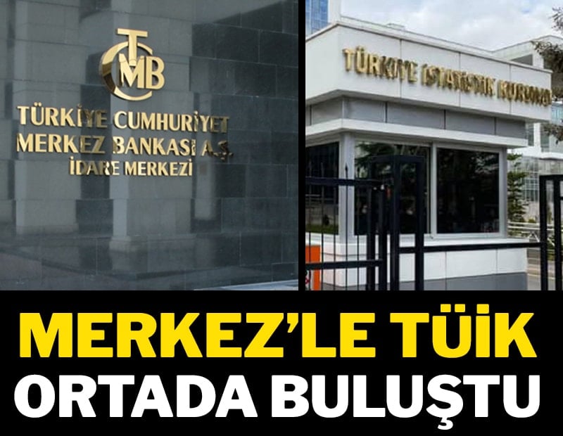 Merkez’le TÜİK ortada buluştu