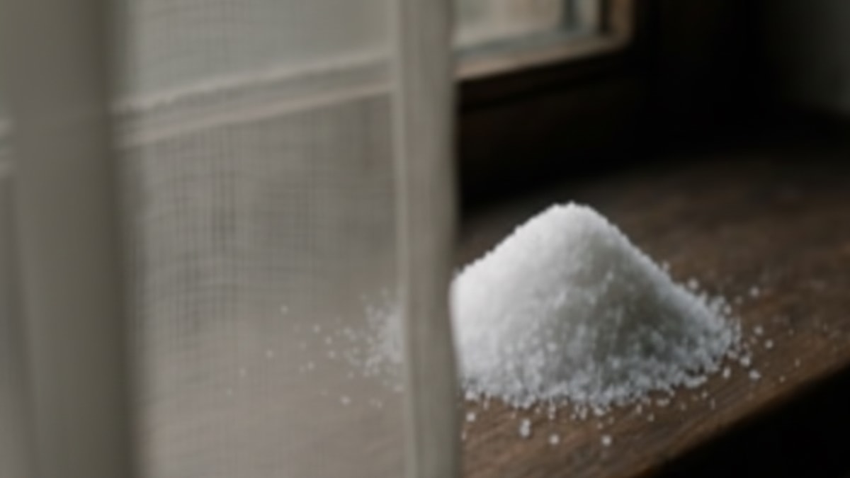 Perdenin arkasına tuz koyun ve farkı görün 