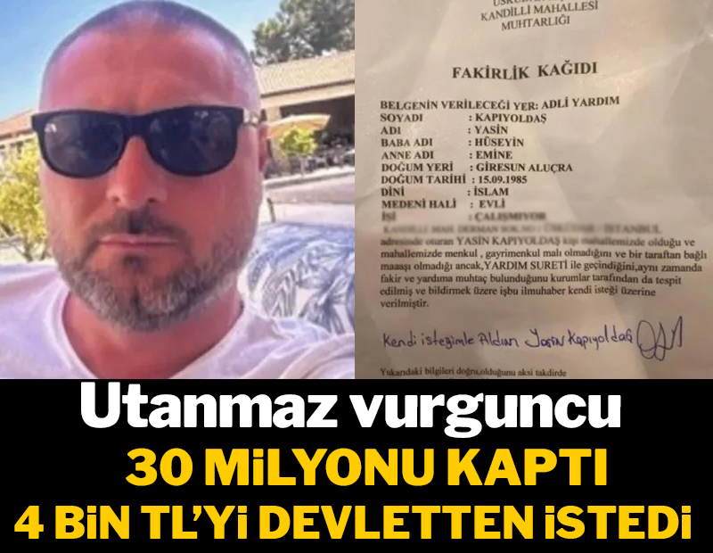 Utanmaz vurguncu! 30 milyon dolar vurgun yaptı fakir kağıdıyla mahkemeden masrafları istedi