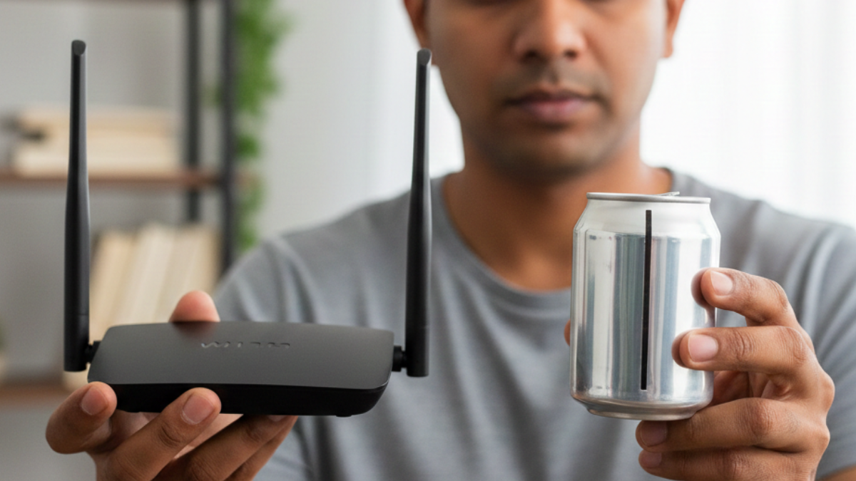 Boş bir kutuyla evdeki internet hızını 10 katına çıkarın: Sokağın başından bile çekecek
