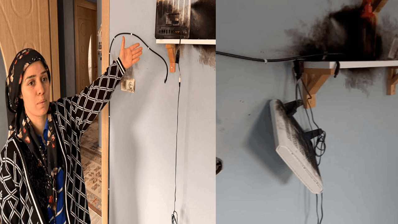 Manisa'da 3 eve yıldırım düştü