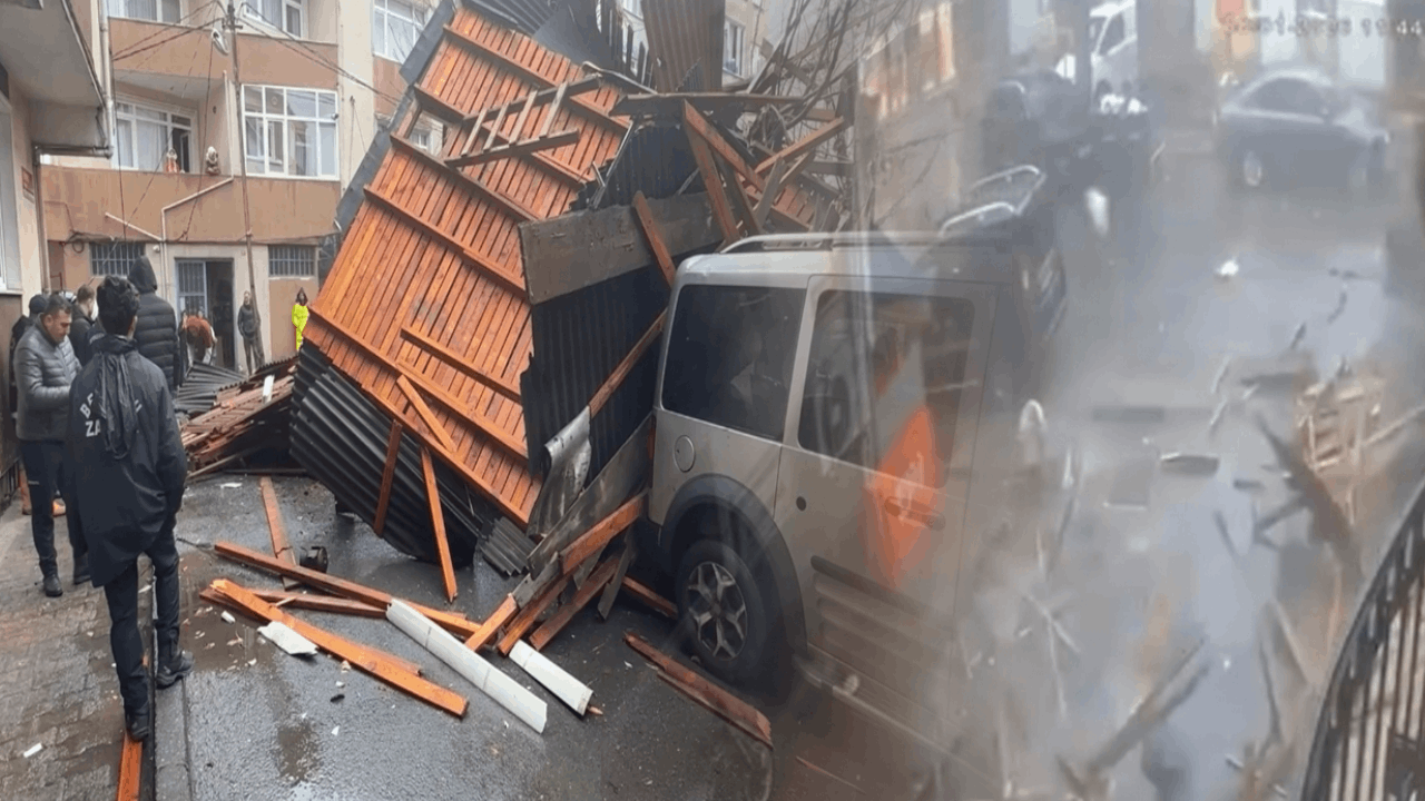 Fırtınada ölümden koşarak kurtuldular