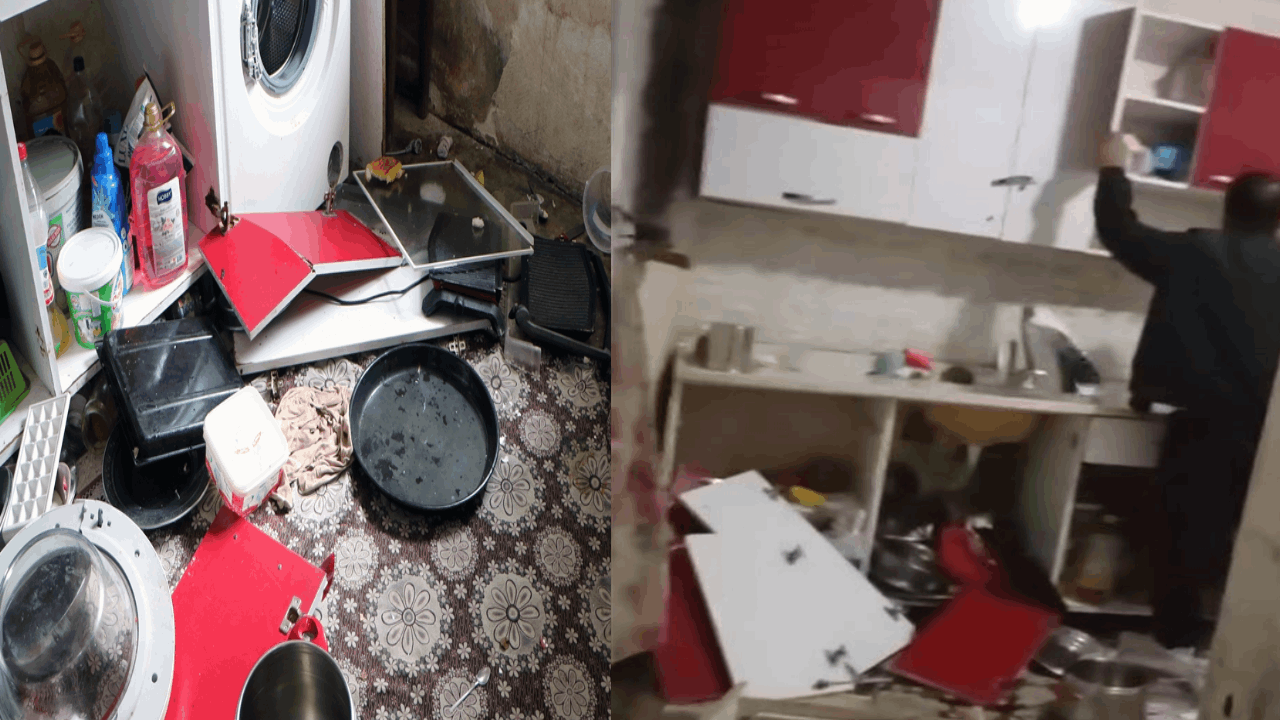 Boşanma aşamasında eş dehşeti: Evi talan etti
