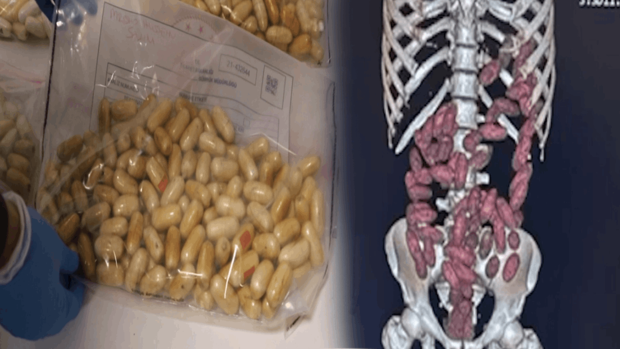 Vücudunda  29,7 kilo uyuşturucuyla yakalandı