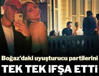 Boğaz’daki uyuşturucu partilerini tek tek ifşa etti