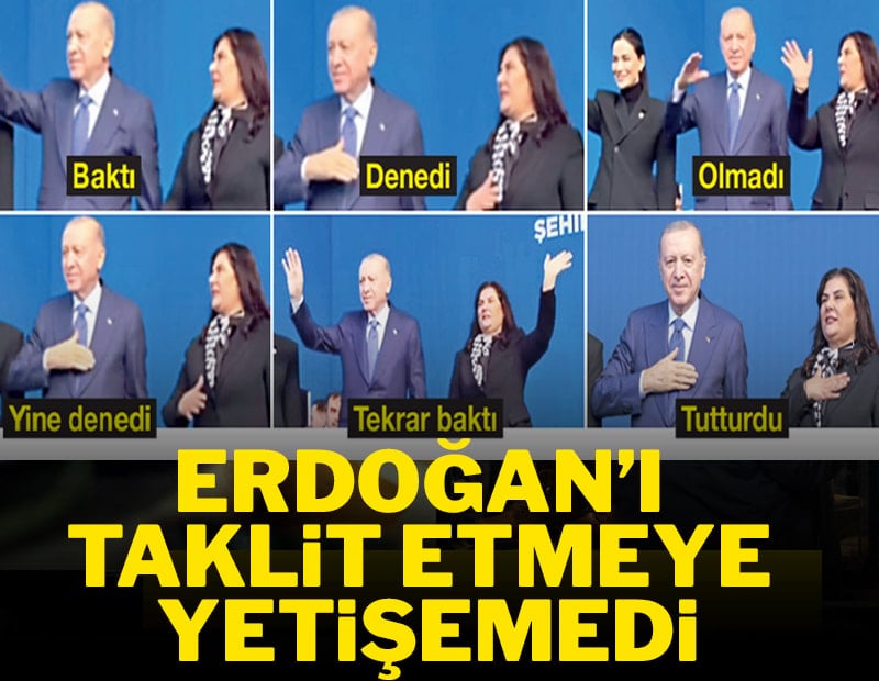 AKP’ye geçti, Erdoğan’ı taklit etmeye yetişemedi