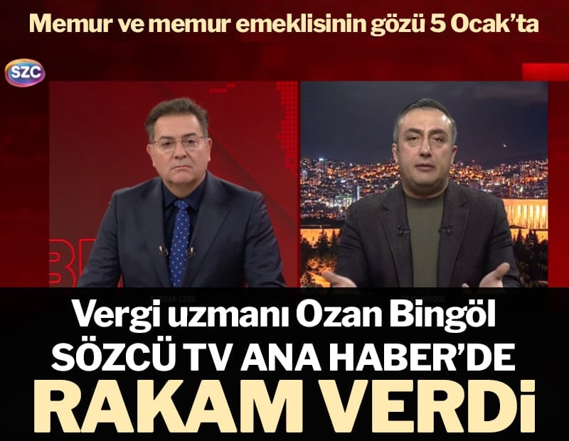 Vergi uzmanı Sözcü TV canlı yayınında anlattı: Emekliye ne kadar zam gelecek?