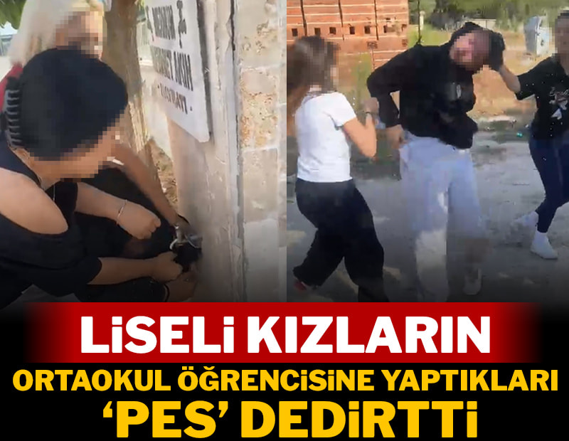 Önce ıslattılar sonra dövdüler! Liseli kızların yaptıkları 'pes' dedirtti