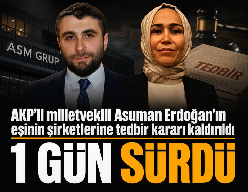 AKP'li vekil Asuman Erdoğan'ın eşi de aralarındaydı! 3 kişinin mal varlığına gelen tedbir kararı jet hızıyla kaldırıldı