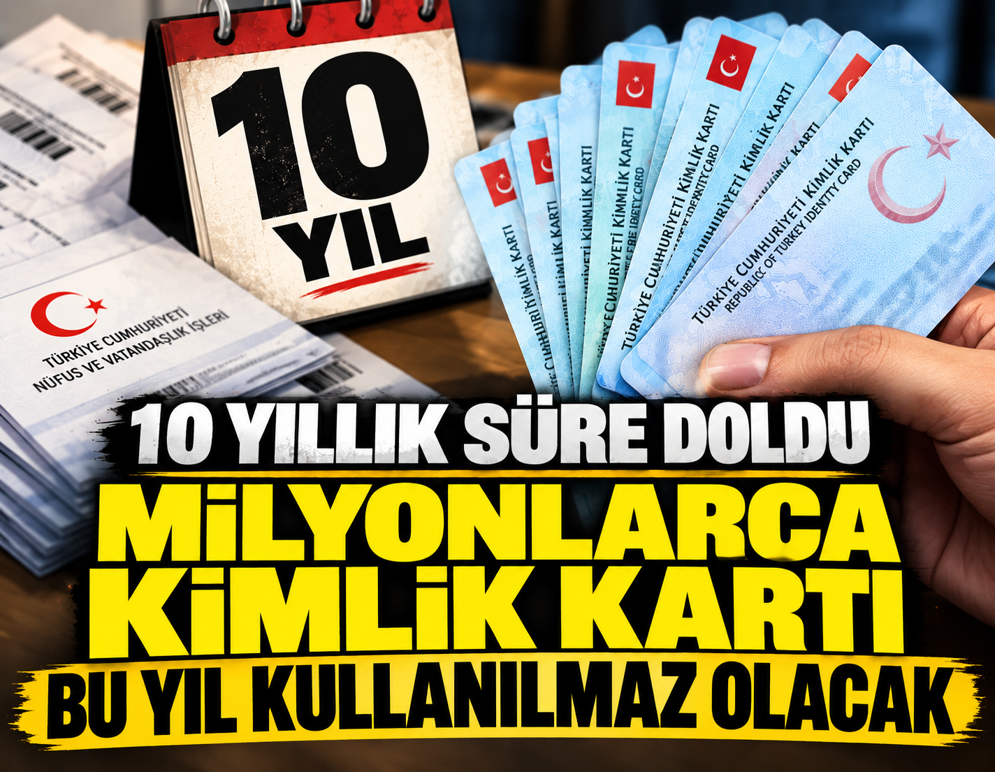 Milyonlarca kimlik kartının kullanım süresi birkaç ay içinde doluyor