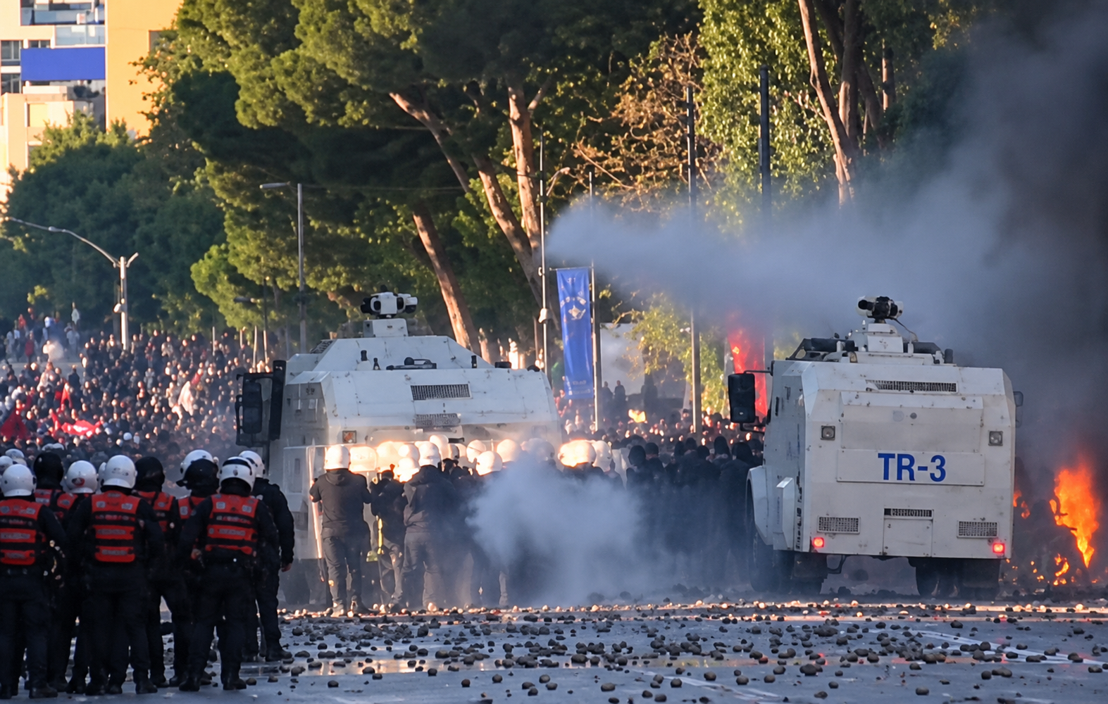Türk TOMA'ları Arnavutluk'taki olaylara müdahaleye gitti
