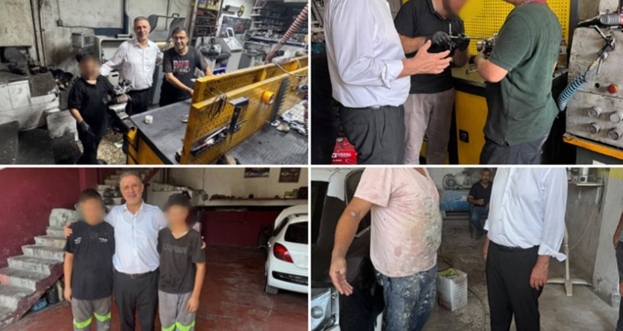 AKP’li vekil çocuk işçilerle poz verdi! ‘Sanayi esnafımızın çayını içtik’ dedi