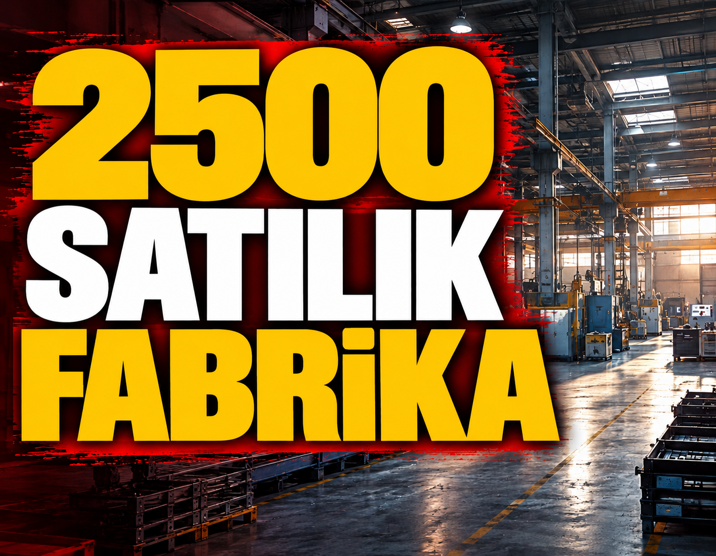 Çarklar durdu fabrika satılıyor