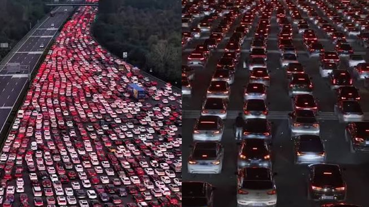 Çin'de milyonlarca araç trafikte sıkışıp kaldı