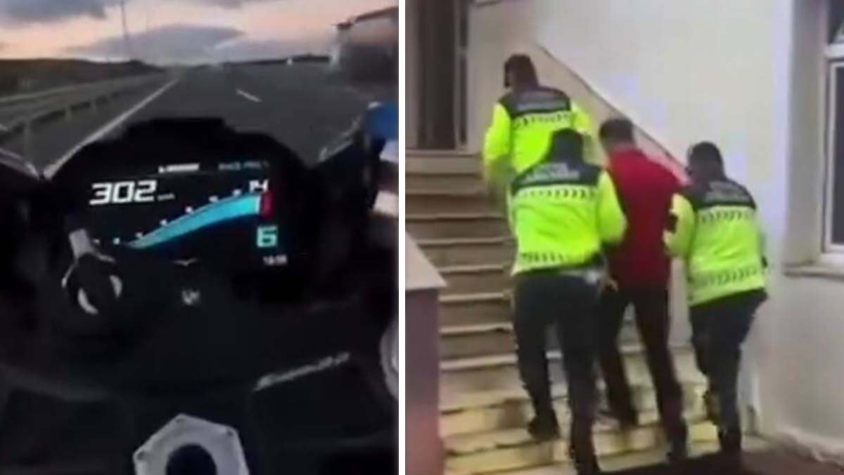 Tek teker şov pahalıya patladı! 302 km hıza ulaşıp sosyal medyada paylaşmıştı
