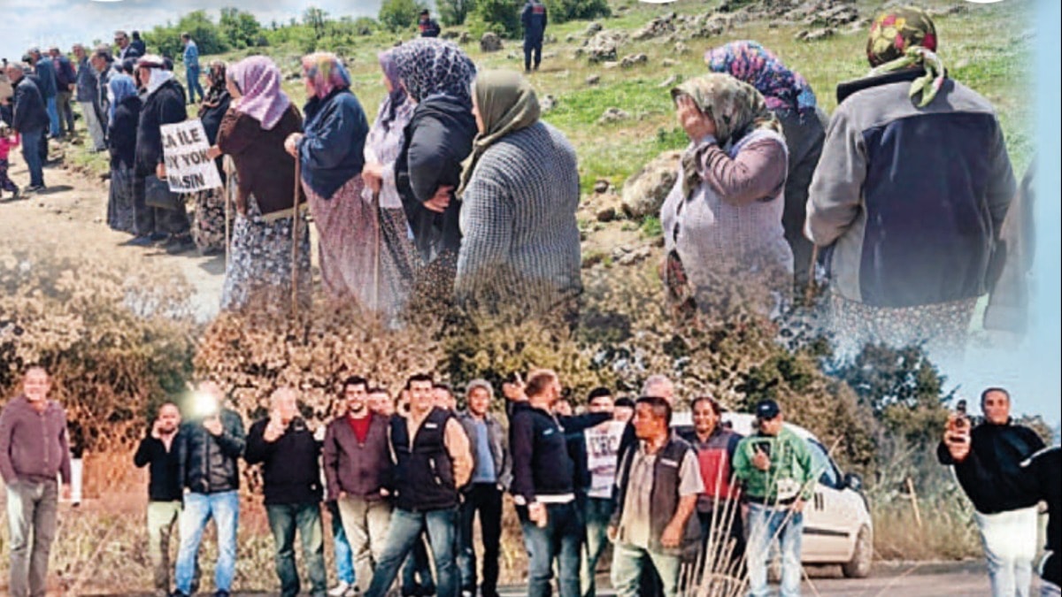Kanunsuz talana karşı köylü siper oldu