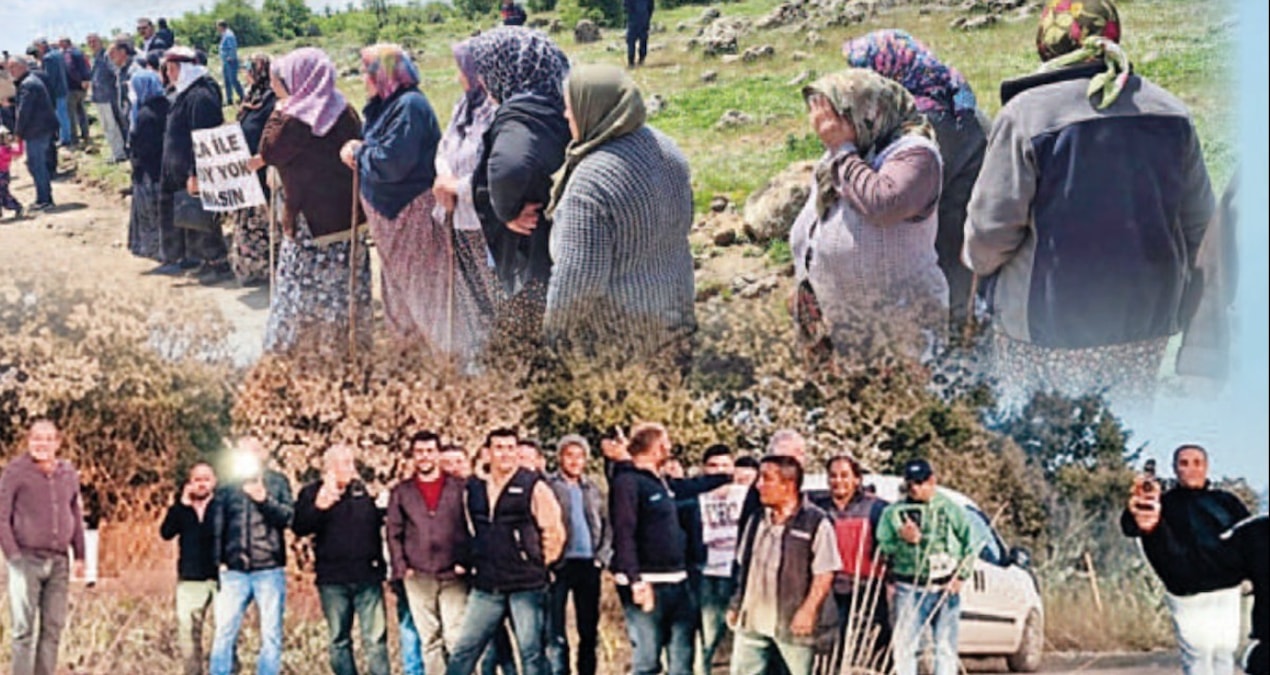 Kanunsuz talana karşı köylü siper oldu