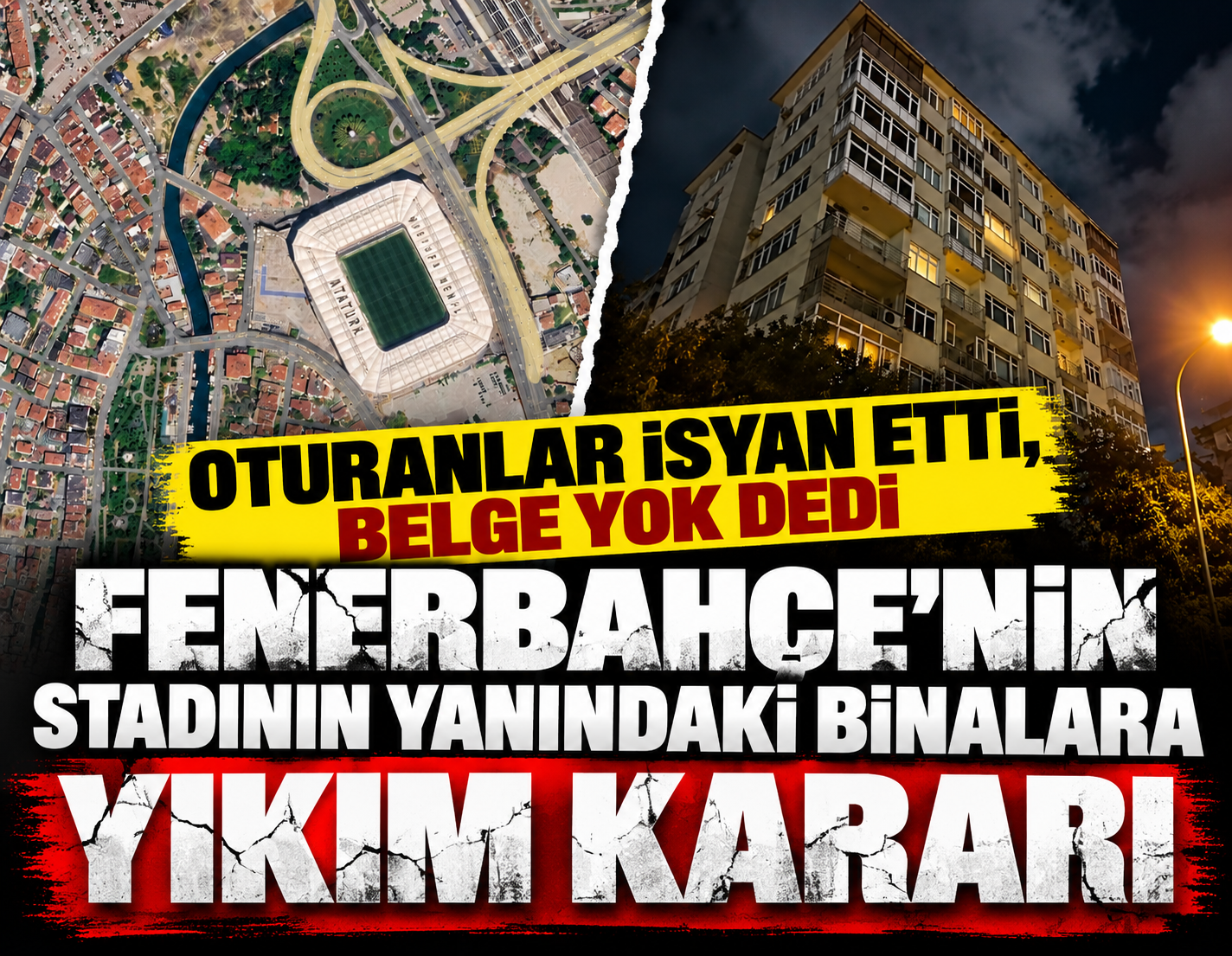 Fenerbahçe'nin stadının yanındaki binalara yıkım kararı