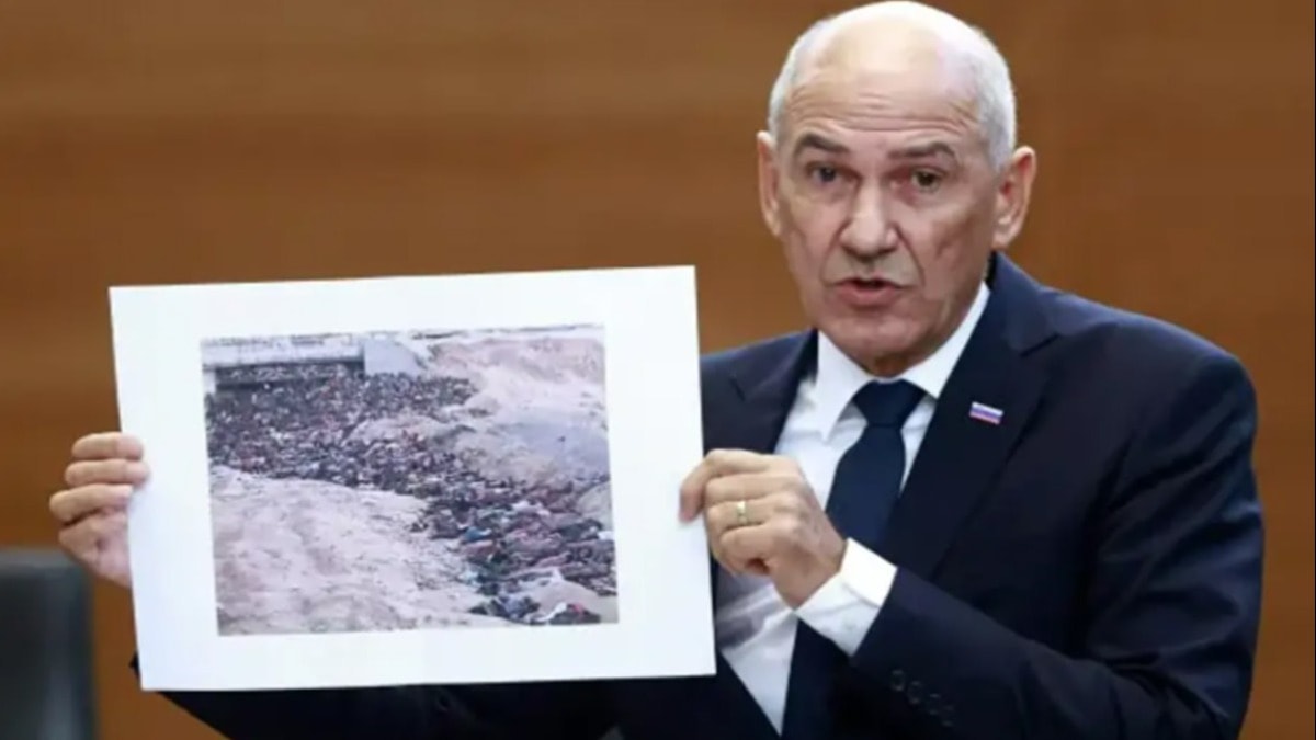 Slovenya Başbakanı İsrail'i aklamaya çalıştı! Dünyaya rezil oldu