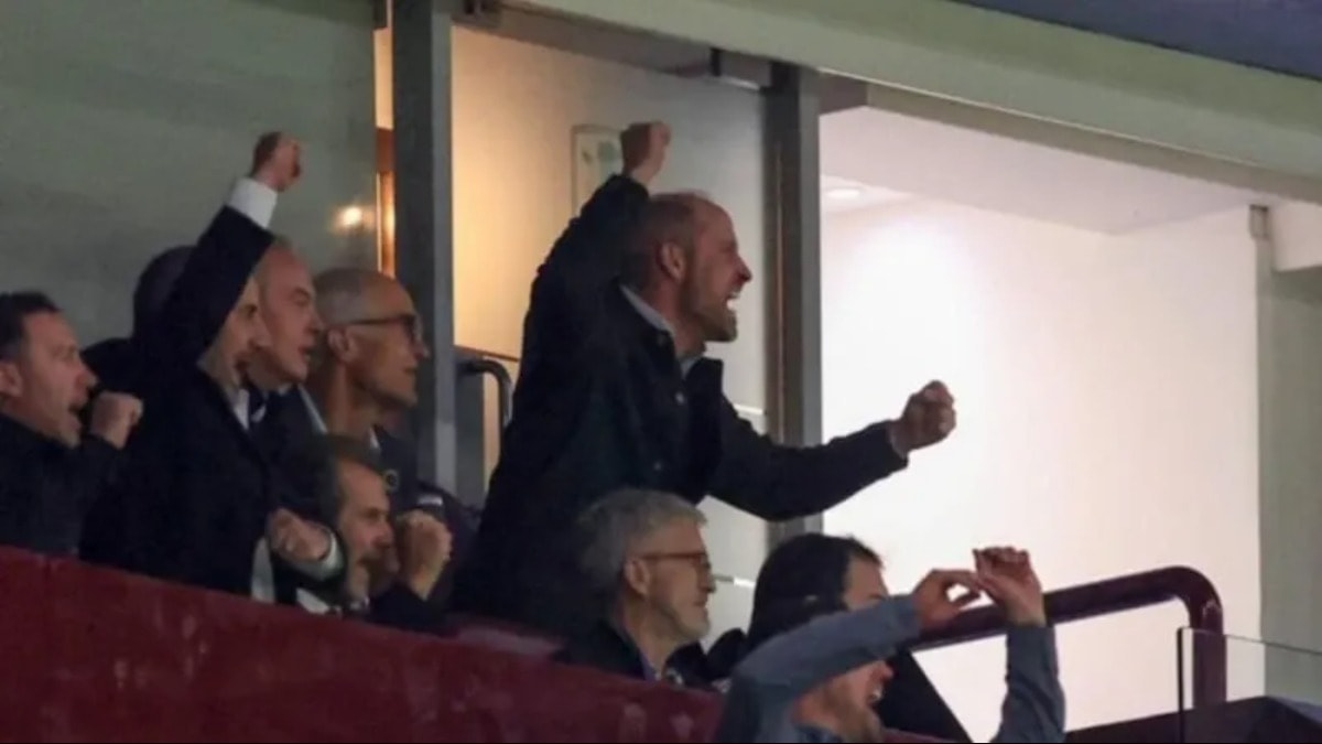 Prens William havalara uçtu! Holigan gibi sevindi
