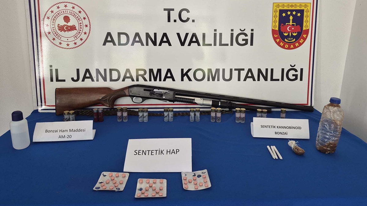 Adana'da uyuşturucu ve silah operasyonu: 16 gözaltı