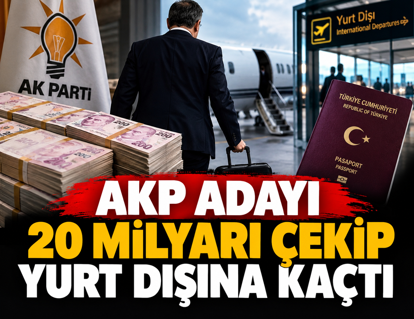 Eski bürokrat 20 milyar TL çekip yurt dışına kaçtı