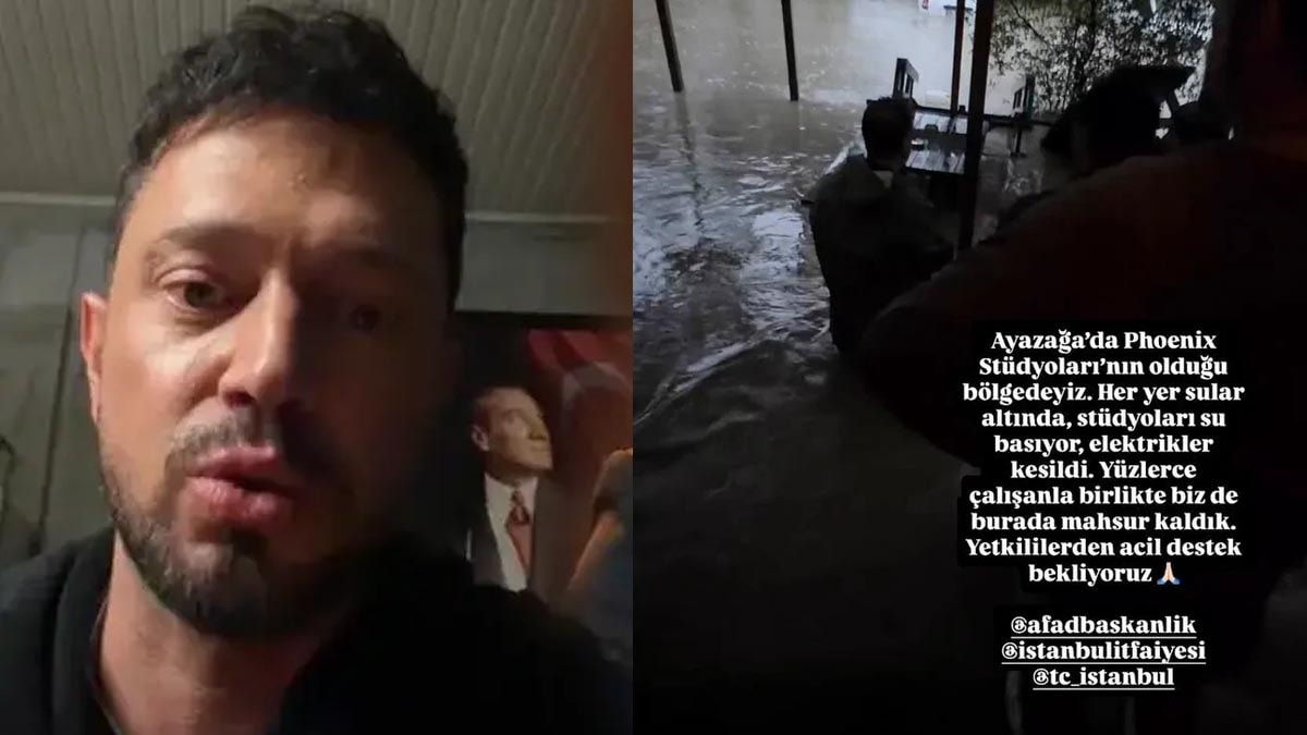 Murat Boz, sağanak yağışta mahsur kaldıklarını açıkladı