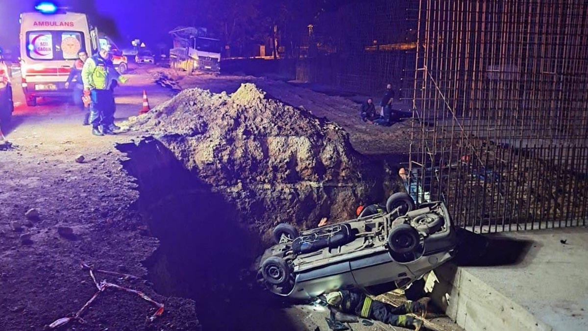 Eskişehir’de yol çalışması çukuru faciaya dönüştü! 1 kişi öldü, 5 kişi yaralandı