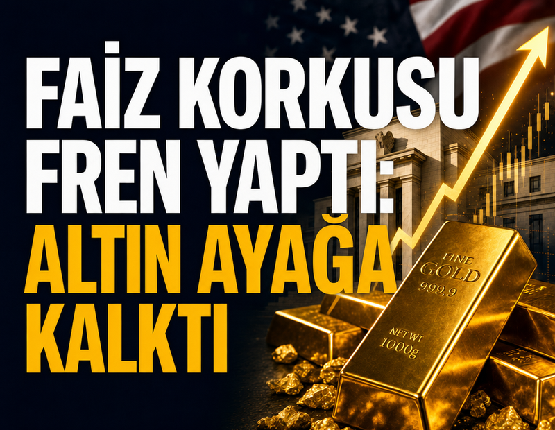 Faiz korkusu fren yaptı: Altın ayağa kalktı