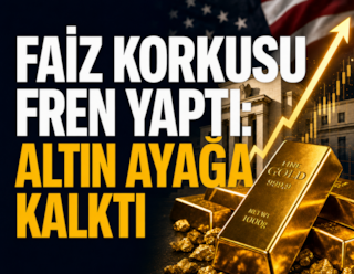 Faiz korkusu fren yaptı: Altın ayağa kalktı