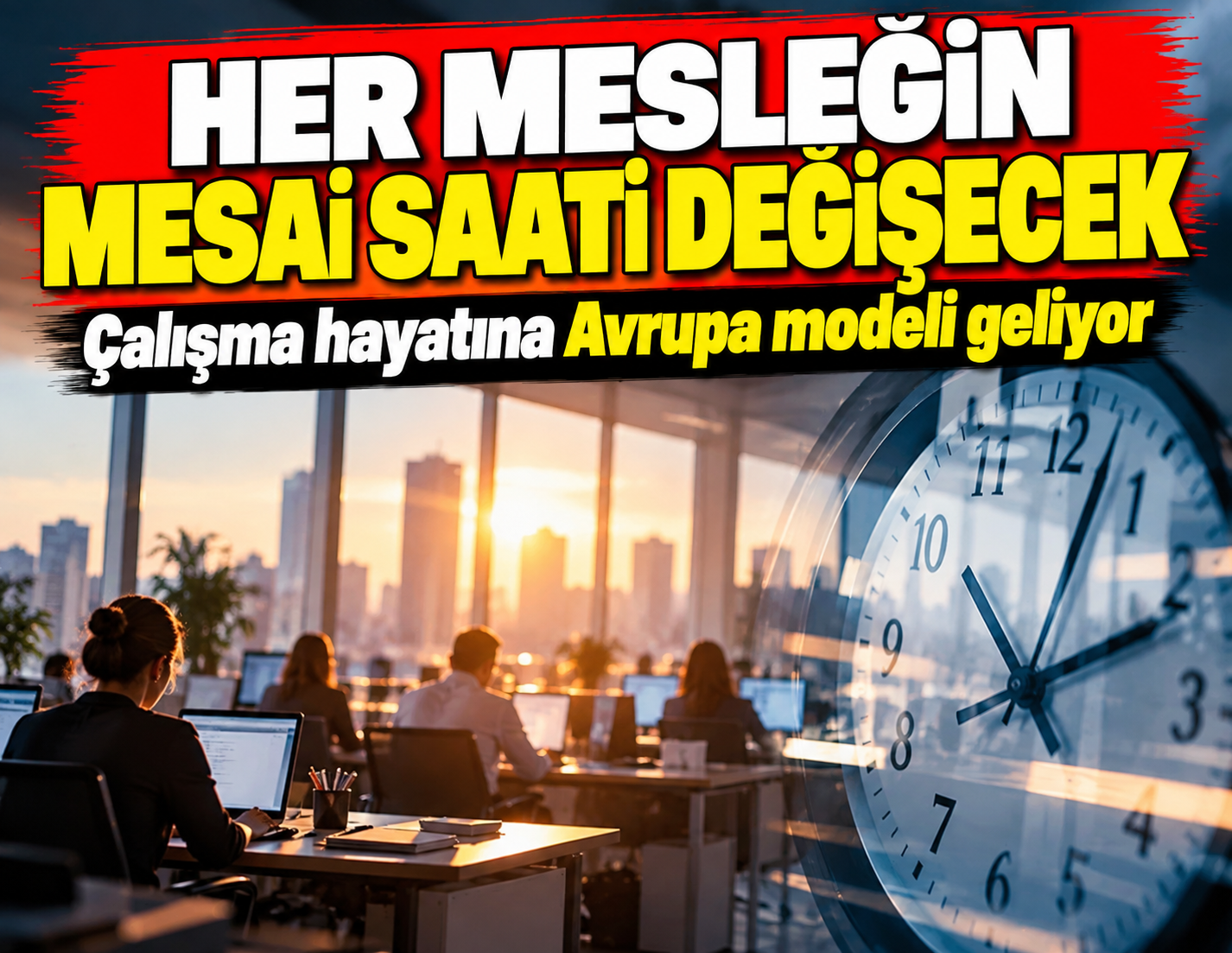 Her mesleğin mesai saati değişecek: Çalışma hayatına Avrupa modeli geliyor
