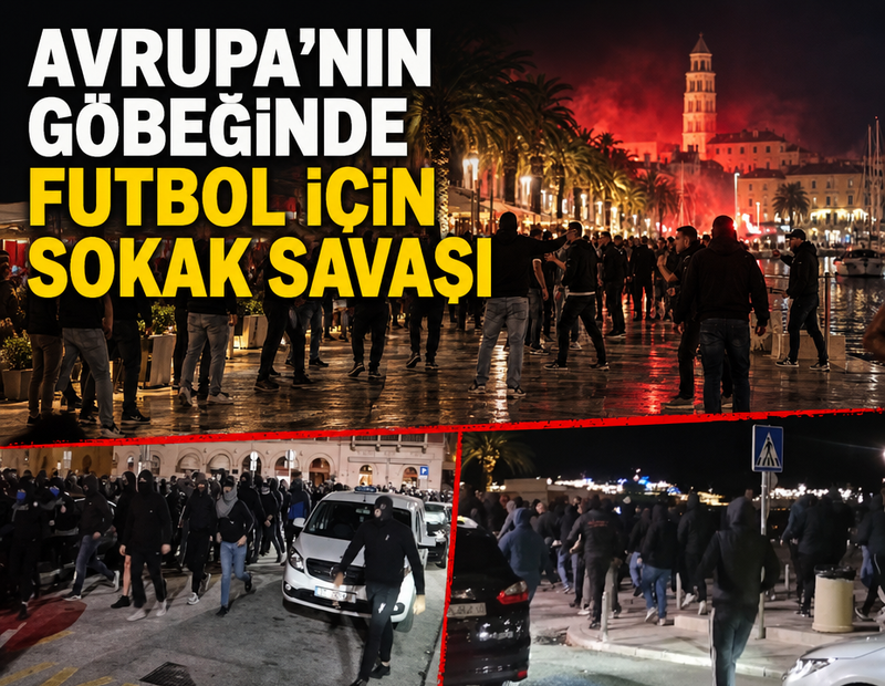 Avrupa'nın göbeğinde futbol için sokak savaşı