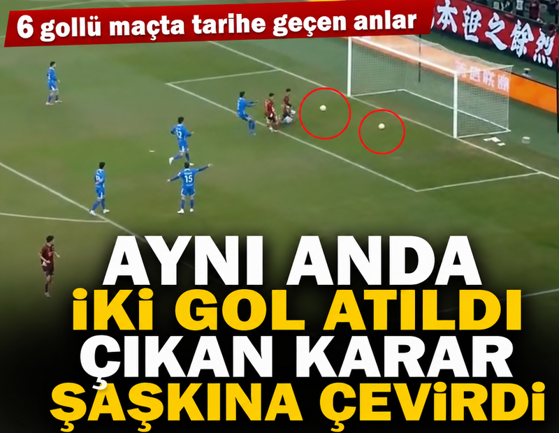 Aynı anda iki gol atıldı: Çıkan karar şaşkına çevirdi