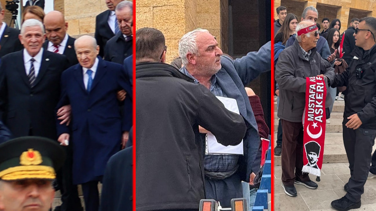 Anıtkabir’de bir sürpriz, iki protesto