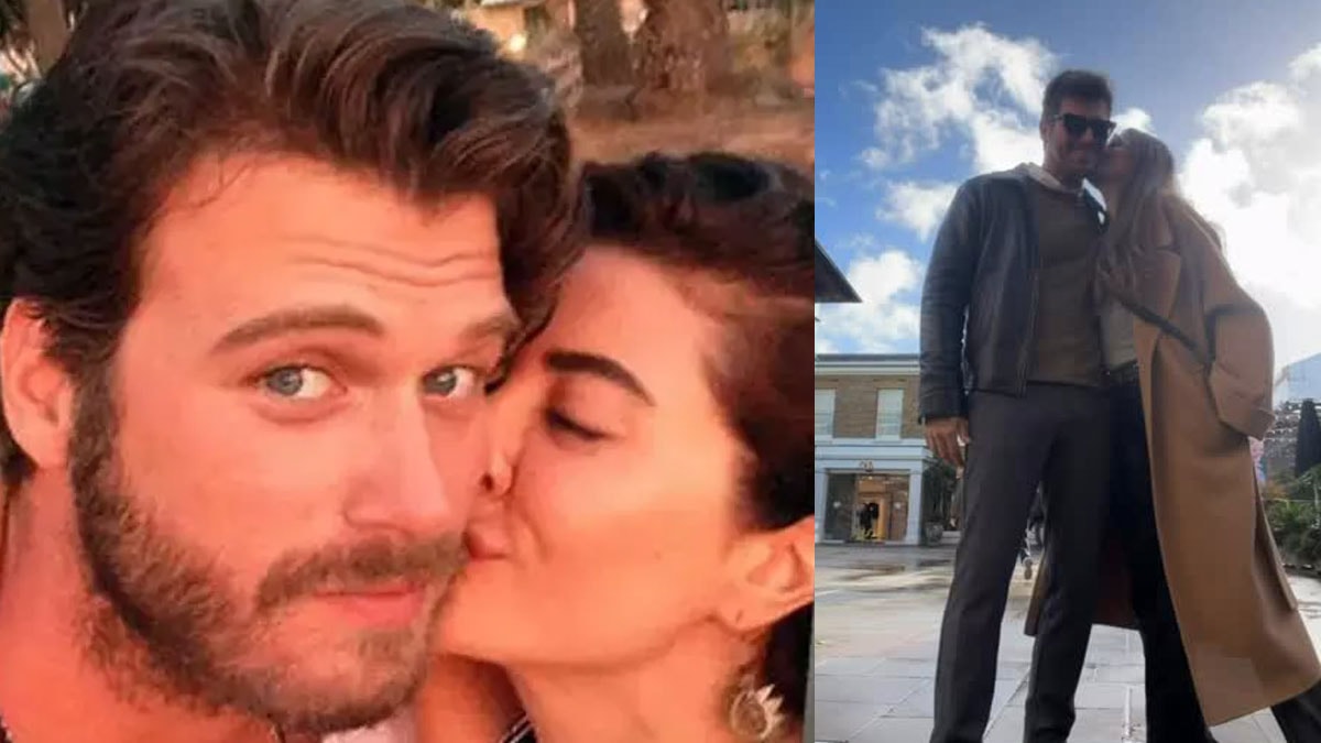 Başak Dizer Kıvanç Tatlıtuğ’u öpmelere doyamadı: Doğum gününde aşka geldi