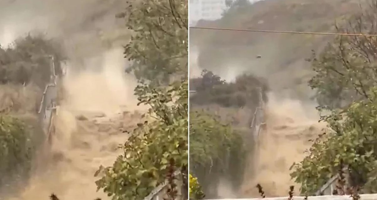 Yer Nepal değil İstanbul! Vatandaşlar korku dolu gözlerle izledi