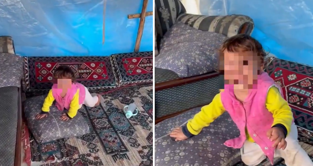 Anne babasının emanet ettiği bebeğe yaptıkları pes dedirtti: Görüntülere tepki yağdı
