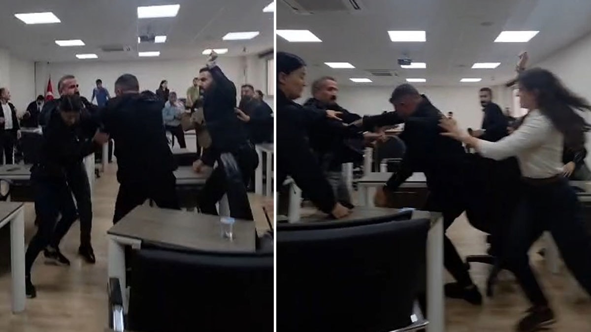 Belediyenin meclisi boks ringine dönüştü! Kadınlar da katıldı