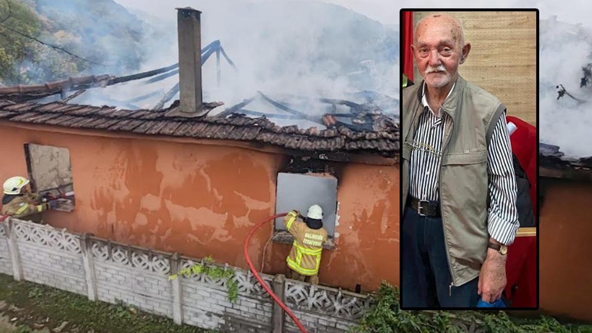 90 yaşında evinde çıkan yangında öldü