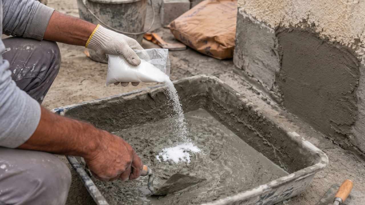 Beton harcına şeker karıştırmaya başladılar