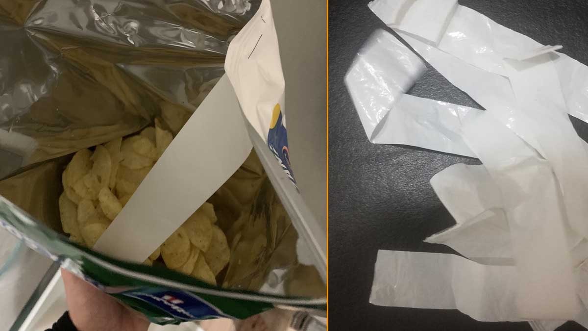 Cips paketlerinin içindeki beyaz şerit tesadüfen oluşmuyor